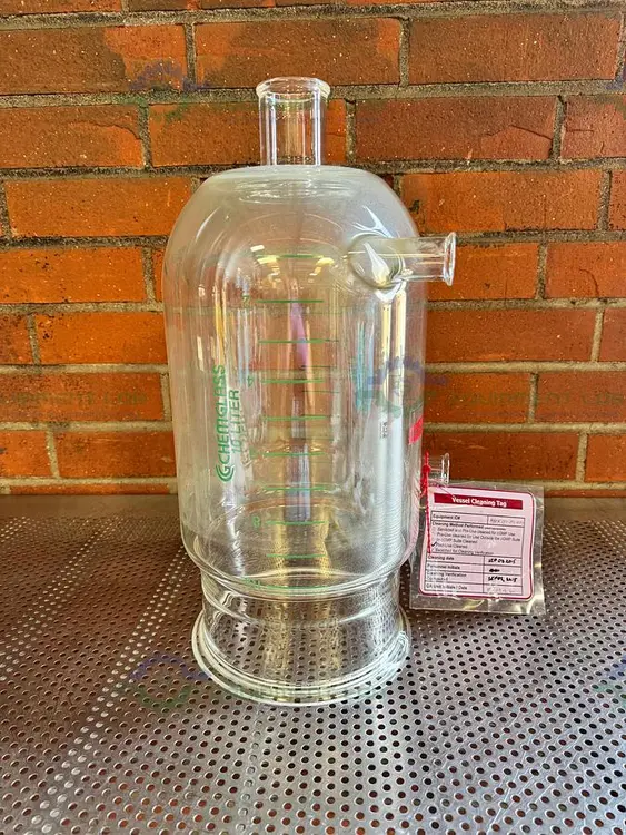 Used CHEMGLASS 10 LITER JACKETED PROCESS REACTION VESSEL Glassware - Other California US | Equipment Lab #1407301