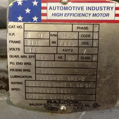 USED BALDOR 07H338W216G1