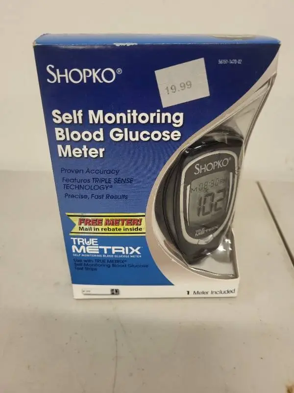 Shopko Self Monitoring Blood Glucose Meter - Sealed