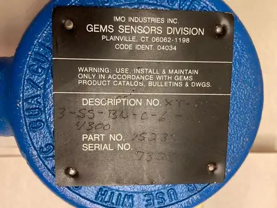 Used GEMS XT-800-3-SS-BN-C-6.-16.-4300 Industrial Controls | Surplus Asset Holdings #1220216