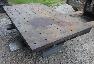 6' x 42" Heavy Duty 2" Thick Top Cast Iron Setup Fixture Table