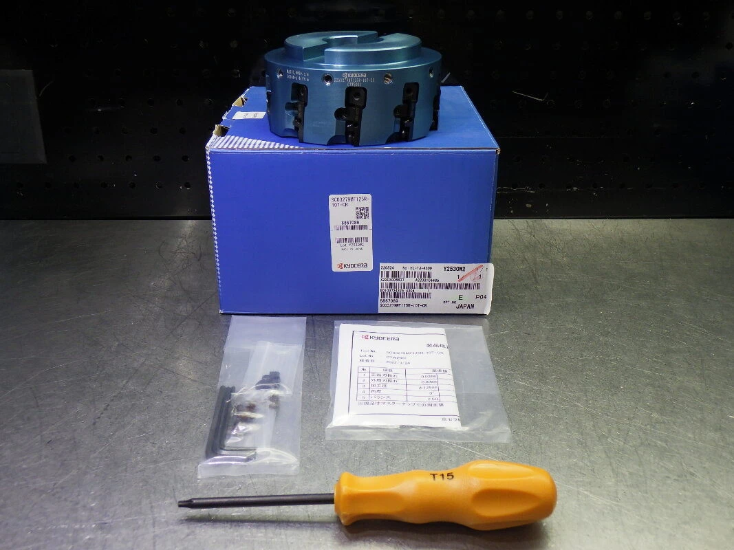 Kyocera 125mm Aluminum Facemill 40mm Arbor SC03279MF125R-10T-CR (LOC597)