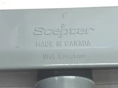 USED SCEPTER PVC CONDUIT BODY BODY T-STYLE LINE LEFT REMOVABLE COVER 1"