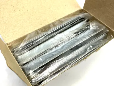 USED HUBBELL METALLIC PLATE, 1-GANG GFCI STAINLESS STEEL PKG OF 9