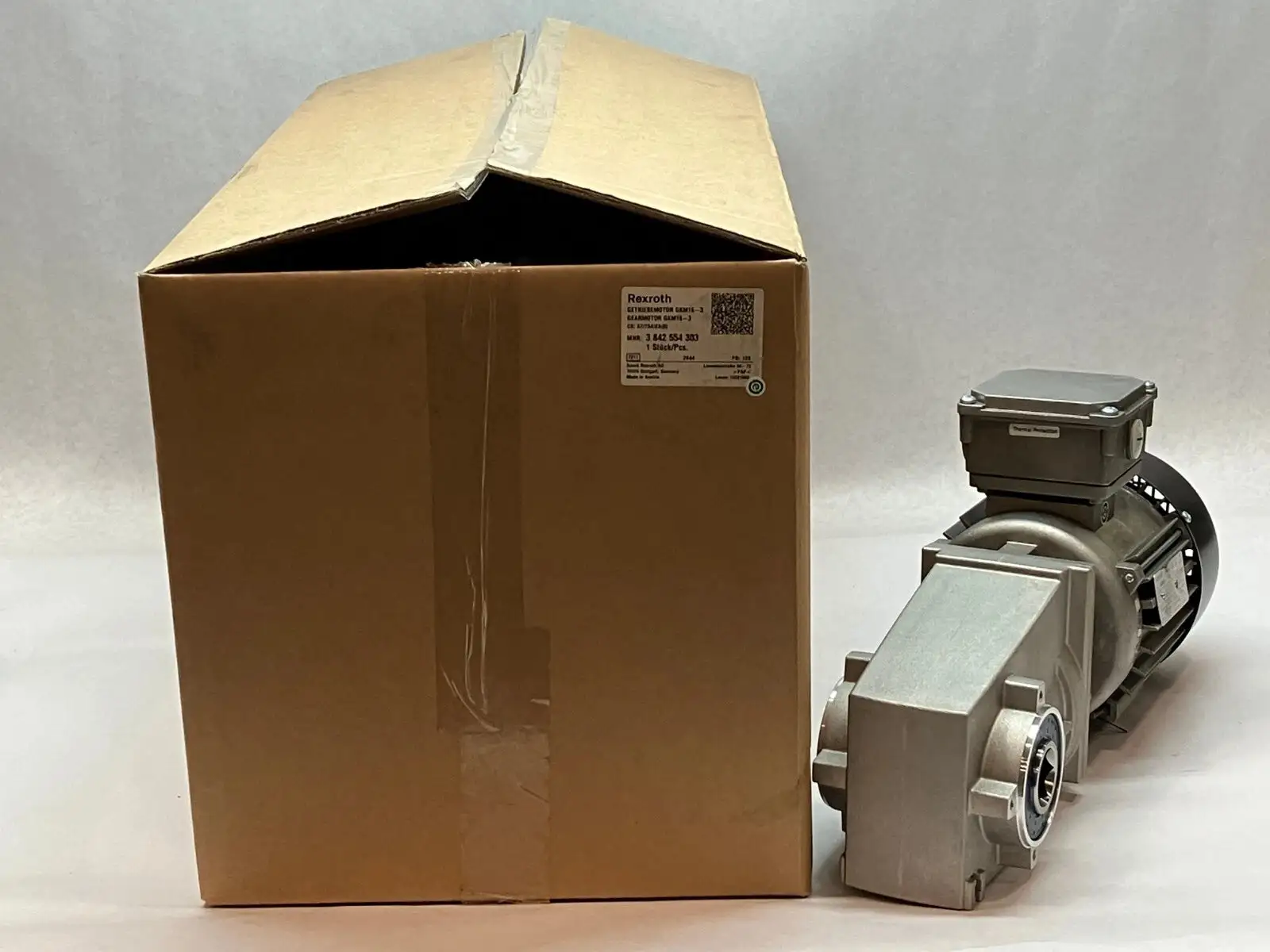 USED BOSCH REXROTH GEARMOTOR GKR04-2MHGR-071-4B 13496159 3PH GKM16-3