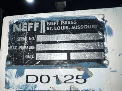 USED 1989 NEFF NEFF D2-5M PRESS