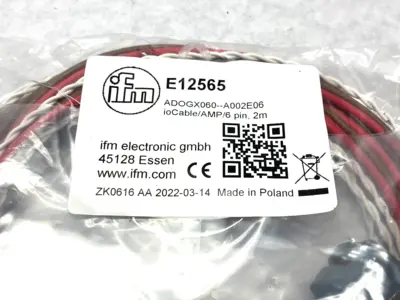 New | in-Stock Ifm Connecting Cordset with AMP Connector Cable & Wire Michigan US | Maverick Industrial Sales #1395455