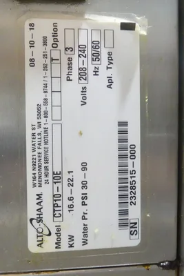 USED 2018 Alto-Shaam CTP10-10E