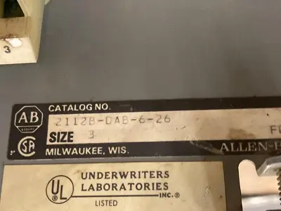 Used ALLEN-BRADLEY 2112B-DAB-6-26 Starters | Surplus Asset Holdings #1205172