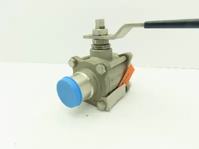 PBM  SPH-G5B-A-A037  316 Stainless Sanitary Ball Valve 1-1/2" Butt Weld 900 PSI