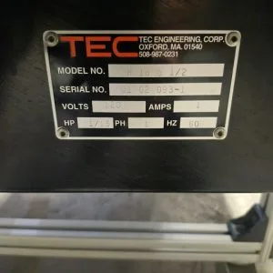 Used TEC H 18 5 1/2 Conveyors Massachusetts US | Hunter Plastics #1371391