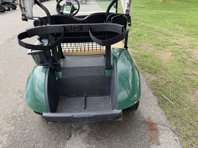 (1) 2015 E-Z-Go golf cart with a Kawasaki gas engine, includes Club canopy and ball washer, fold-dow...