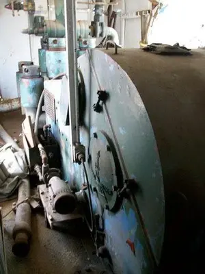 USED EMSCO D-300, 4.75-7.25 X 14 DUPLEX MUD PUMP PACKAGE