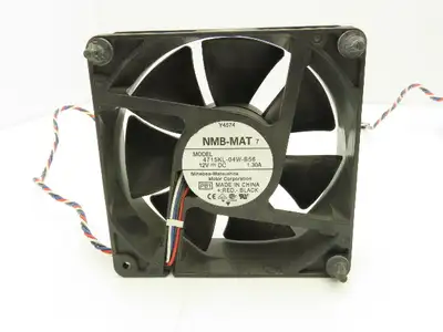 NMB-MAT 4715KL-04W-B56 Cooling Fan 12VDC 1.3A 4-Wire 5-Pin 38x119mm  Lot of 12