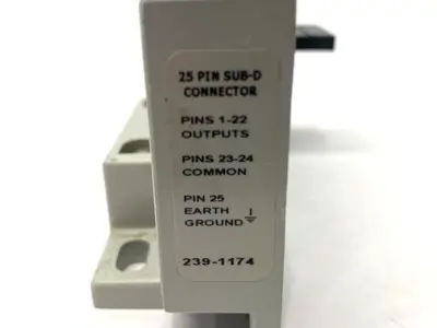 USED NUMATICS PNEUMATIC MANIFOLD BASE CONNECTOR 25-PIN SUB-D