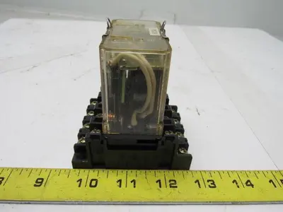 Matsushita HG4-DC24V Relay W/Socket 20A 250V From a Watino LG71 CNC