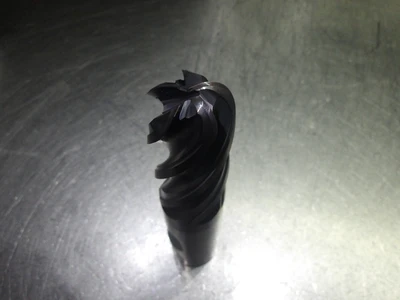 Hanita 1" 5 Flute Carbide CR Endmill 1" Shank .375"R 5V0E25008SW-R375TA (LOC1371A)