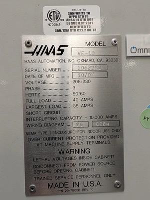 Used HAAS VF-1 Vertical Machining Centers Colorado US | Machinesused.com #1445804