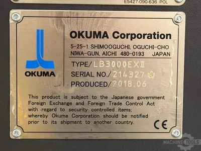 Used OKUMA LB3000 EX-II CNC Lathes NL | Mach 4 Metal #1550258