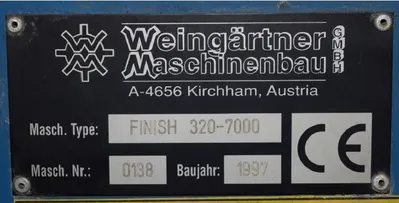 WEINGARTNER CNC SPIRAL FINISHING LATHE