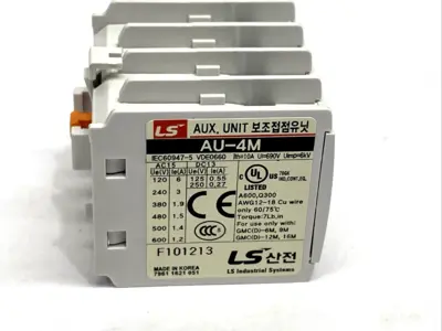 New | in-Stock LS Industrial Systems AU-4M-04,AU4M-04 Contact Blocks Michigan US | Maverick Industrial Sales #1390657