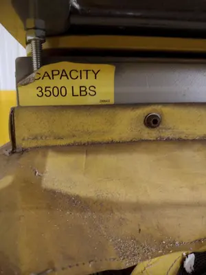 3500 LB X 60" X 48" SOUTHWORTH MODEL #LS4-36 HYDRAULIC SCISSOR LIFT TABLE, 110V SINGLE PHASE: STOCK #20929