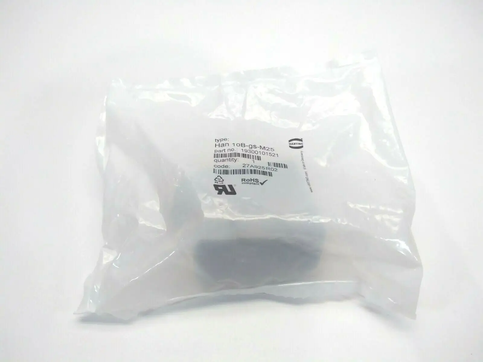 New | in-Stock Harting HAN 10B-gs-M25 Connector Hood Connector Accessories Michigan US | Maverick Industrial Sales #1481512