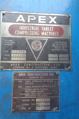 Apex 128 tablet 15 Ton Single Punch Tablet Press