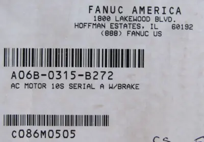 NEW FANUC A06B-0315-B272 SERVO MOTOR A06B0315B272