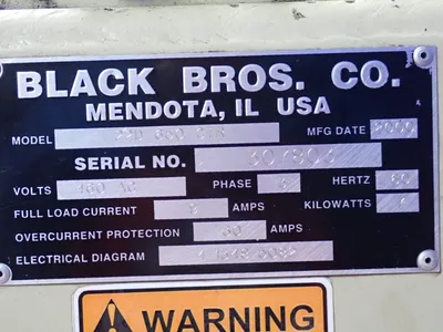 Used 2000 BLACK BROS. 22D 650 CTR Miscellaneous Packaging Equipment Ohio US | HGR 24 #912513