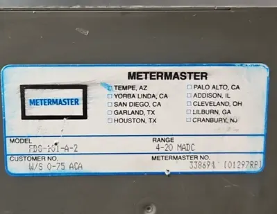 Takemoto FDG-101-A-2 Volt Meter 4-20madc 85-132v-ac (BIN153)
