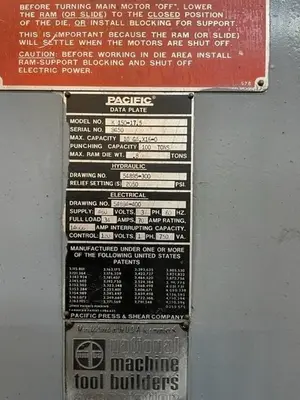 USED PACIFIC K150-16