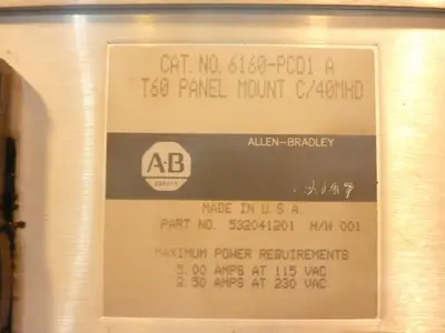 USED ALLEN BRADLEY 6160-PCD1 A