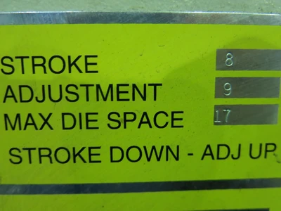 USED WYSONG HYDRAUIC PRESS BRAKE THS140-144