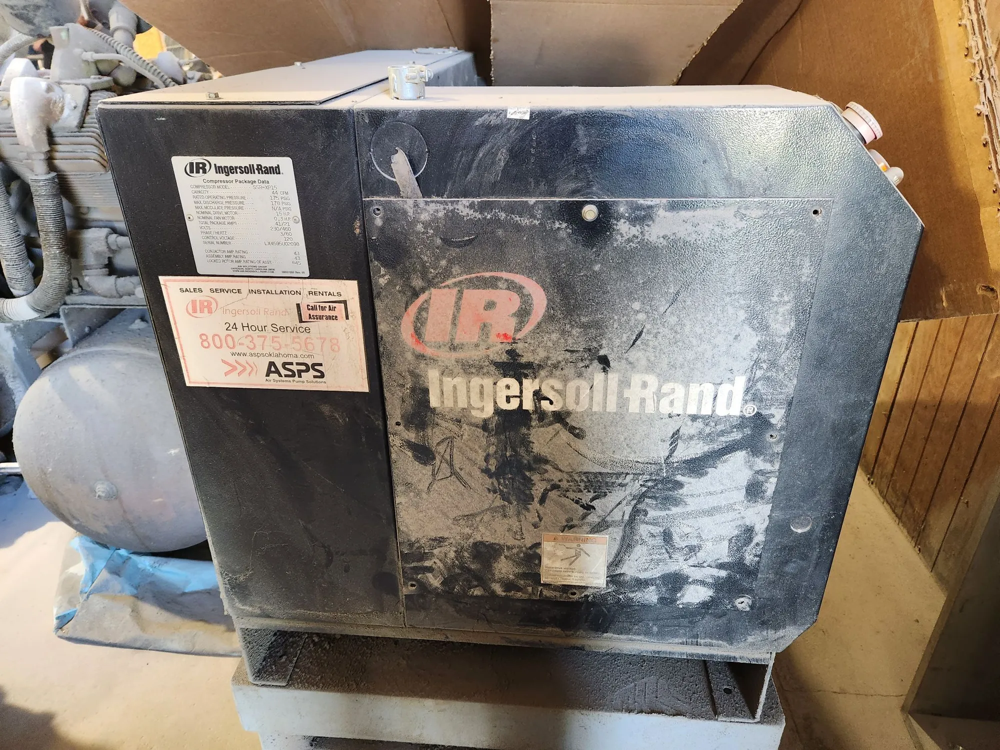 USED INGERSOLL RAND SSR-XP15
