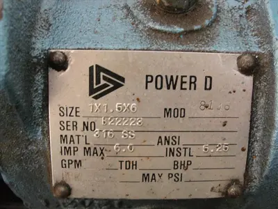 USED POWER D 8136