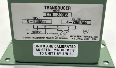 Used OHIO SEMITRONICS CT5-800E2 Transducers Ohio US | Surplus Asset Holdings #1247099