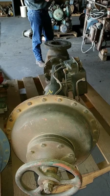 Fisher 4" 150 Class, WCB Stainless Flanged Control Valve
