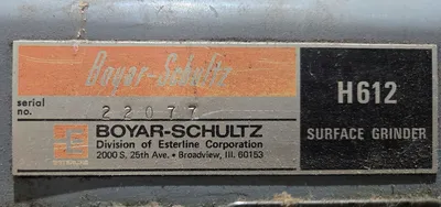 USED BOYAR SCHULTZ H612