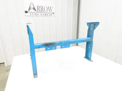 Hytrol MS-4 30"W Conveyor Leg Floor Support 15-5/8" to 21-5/8"H  BLUE