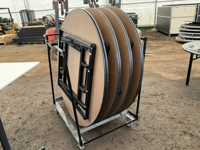 USED ROUND TABLES COLLAPSABLE