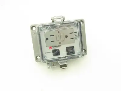 Grace Port P-R2-K3RF3 P-R2-K3RF3 GFCI N12/4 Ethernet Interface 3A CB 120VAC
