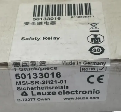 NEW SEALED LEUZE MSI-SR-2H21-01 SAFETY RELAY 50133016 MSISR2H2101