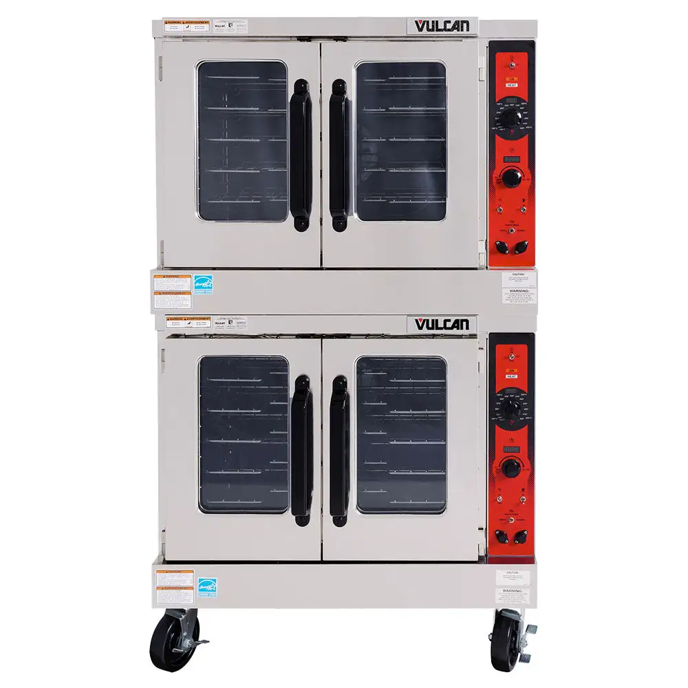 Vulcan VC55ED Double Full Size Electric Convection Oven - 25kw, 240v/3ph