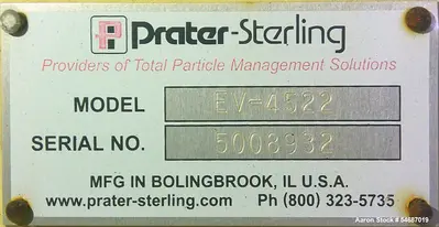 Used PRATER EV-4522 Hammer Mills Illinois US | Aaron Equipment #1512853