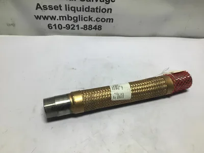 Hose Master Flex Pipe, Brass Braided 1 1/2″ NPT