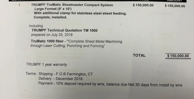 2018 TRUMPF TRUMATIC 1000 Laser Combo Punches | Kempler Machinery (17)