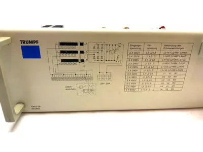 G34900-A3007,091369 | Trumpf Siemens G34900-A3007 3-Phase Power Supply 24VDC 20A 200-500V 091369 - Used