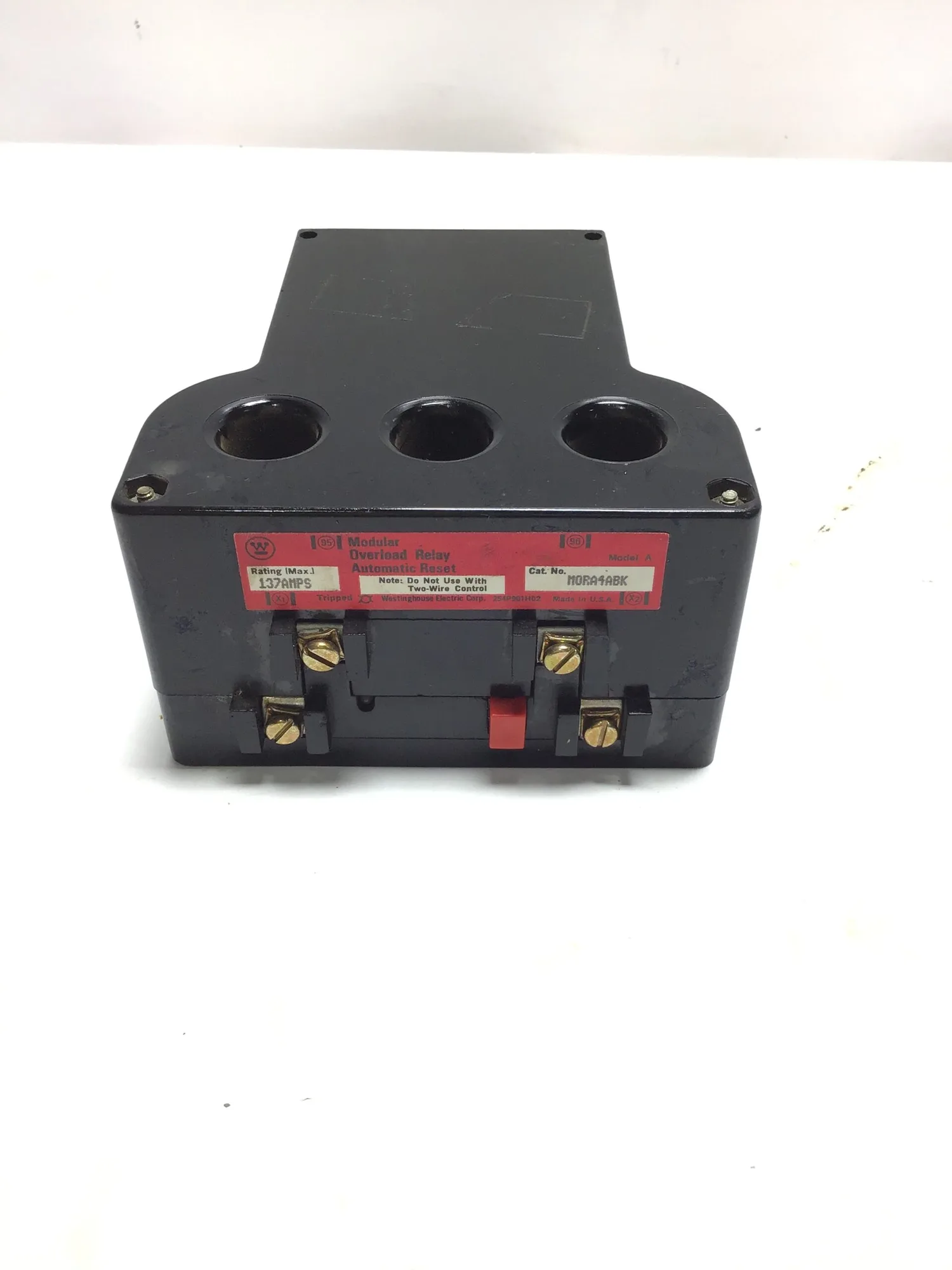Westinghouse A/MORA4ABK Modular Overload Relay 137Amps