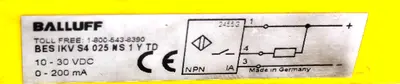 USED BALLUFF BES-IKV-S4-025-NS-1-Y-TD